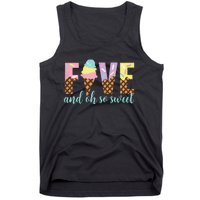 Five and Oh So Sweet Ice Cream 5th Birthday Tank Top