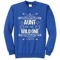 Funny Aunt Of The Wild One Gift Cute Aunties Gift Sweatshirt