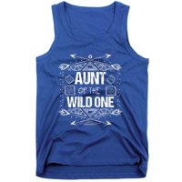 Funny Aunt Of The Wild One Gift Cute Aunties Gift Tank Top