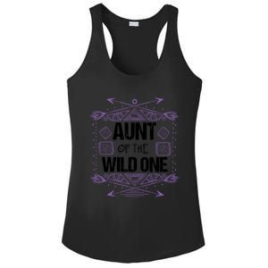 Funny Aunt Of The Wild One Gift Cute Aunties Cute Gift Ladies PosiCharge Competitor Racerback Tank