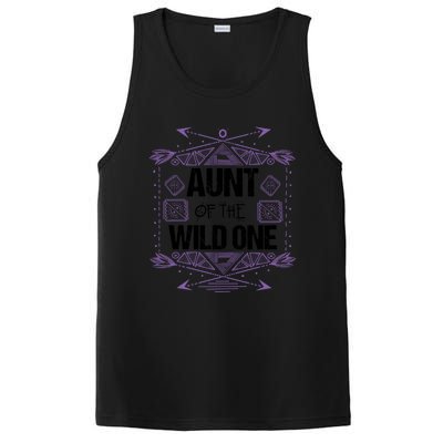 Funny Aunt Of The Wild One Gift Cute Aunties Cute Gift PosiCharge Competitor Tank