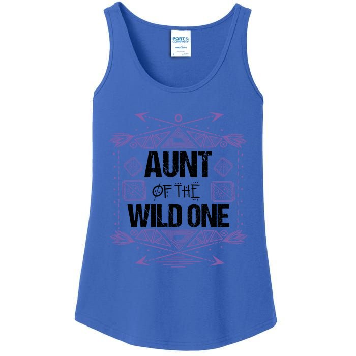 Funny Aunt Of The Wild One Gift Cute Aunties Cute Gift Ladies Essential Tank