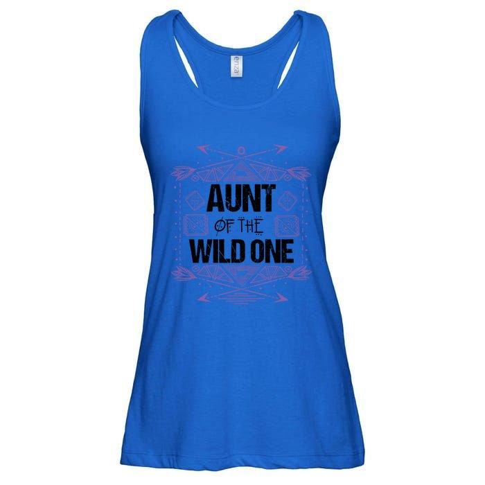 Funny Aunt Of The Wild One Gift Cute Aunties Cute Gift Ladies Essential Flowy Tank