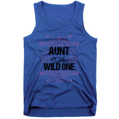 Funny Aunt Of The Wild One Gift Cute Aunties Cute Gift Tank Top