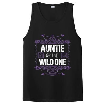 Funny Auntie Of The Wild One Gift Cute Aunt Gift PosiCharge Competitor Tank