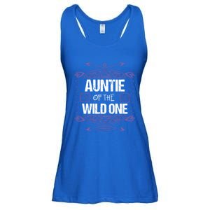 Funny Auntie Of The Wild One Gift Cute Aunt Gift Ladies Essential Flowy Tank