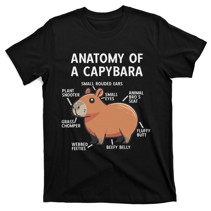 Funny Anatomy Of A Capybara T-Shirt