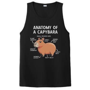 Funny Anatomy Of A Capybara PosiCharge Competitor Tank