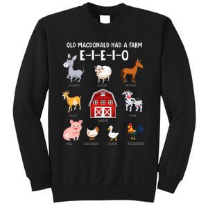 Farm Animals Old MacDonald Had A Farm EIEIO Sweatshirt