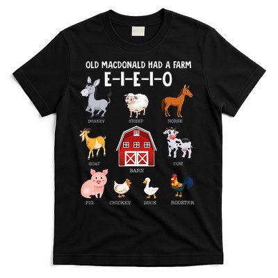 Farm Animals Old MacDonald Had A Farm EIEIO T-Shirt
