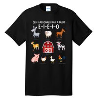 Farm Animals Old MacDonald Had A Farm EIEIO Tall T-Shirt