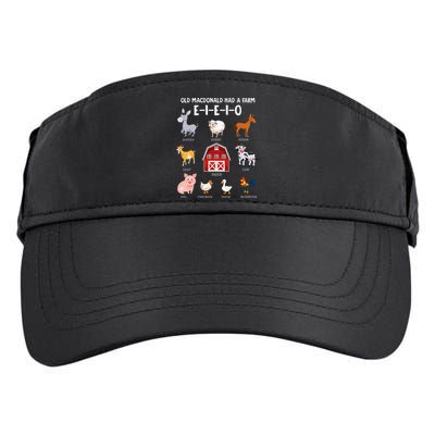 Farm Animals Old MacDonald Had A Farm EIEIO Adult Drive Performance Visor