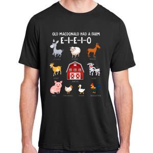 Farm Animals Old MacDonald Had A Farm EIEIO Adult ChromaSoft Performance T-Shirt