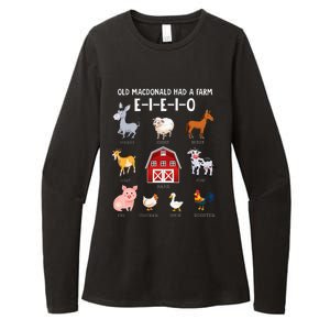 Farm Animals Old MacDonald Had A Farm EIEIO Womens CVC Long Sleeve Shirt