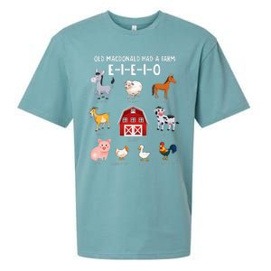 Farm Animals Old MacDonald Had A Farm EIEIO Sueded Cloud Jersey T-Shirt