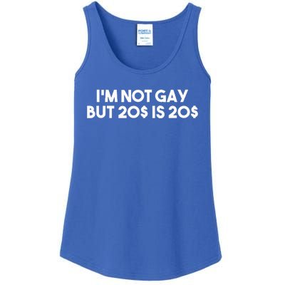 Funny Adult Offensive Humor gift for I'm not Gay  Ladies Essential Tank