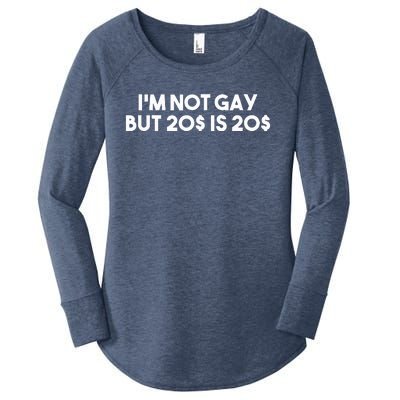 Funny Adult Offensive Humor gift for I'm not Gay  Women's Perfect Tri Tunic Long Sleeve Shirt