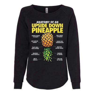 Funny Anatomy Of An Upside Down Pineapple Swinger Lifestyle Womens California Wash Sweatshirt