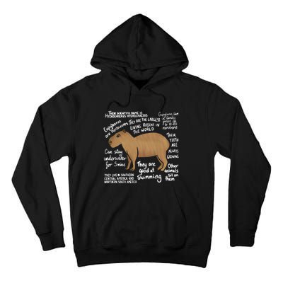  Funny Anatomy Of a Capybara Girls Cute Capybaras  Tall Hoodie