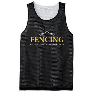 Fencing All Other Sports Are Pointless Mesh Reversible Basketball Jersey Tank