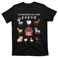 Farm Animals Old Macdonald Had A Farm Eieio T-Shirt