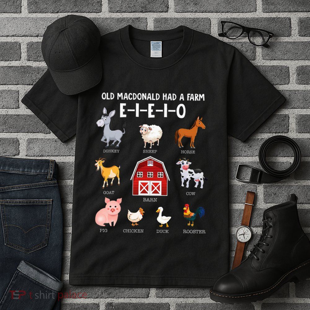 Farm Animals Old Macdonald Had A Farm Eieio Tall T-Shirt