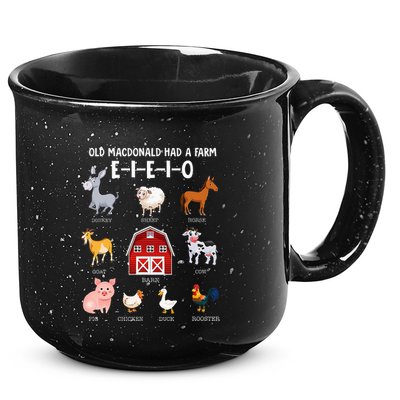 Farm Animals Old Macdonald Had A Farm Eieio 15oz Campfire Ceramic Mug