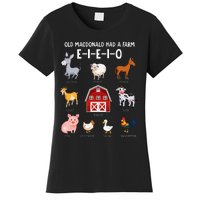 Farm Animals Old Macdonald Had A Farm Eieio Women's T-Shirt