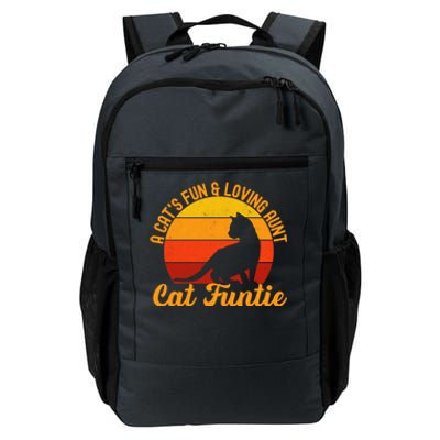 Funtie Aunt Of Cat Definition Gift Daily Commute Backpack