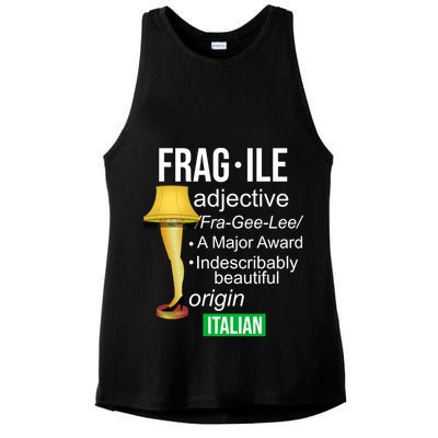 Fragile Adjective Origin Italian A Major Award Ladies PosiCharge Tri-Blend Wicking Tank
