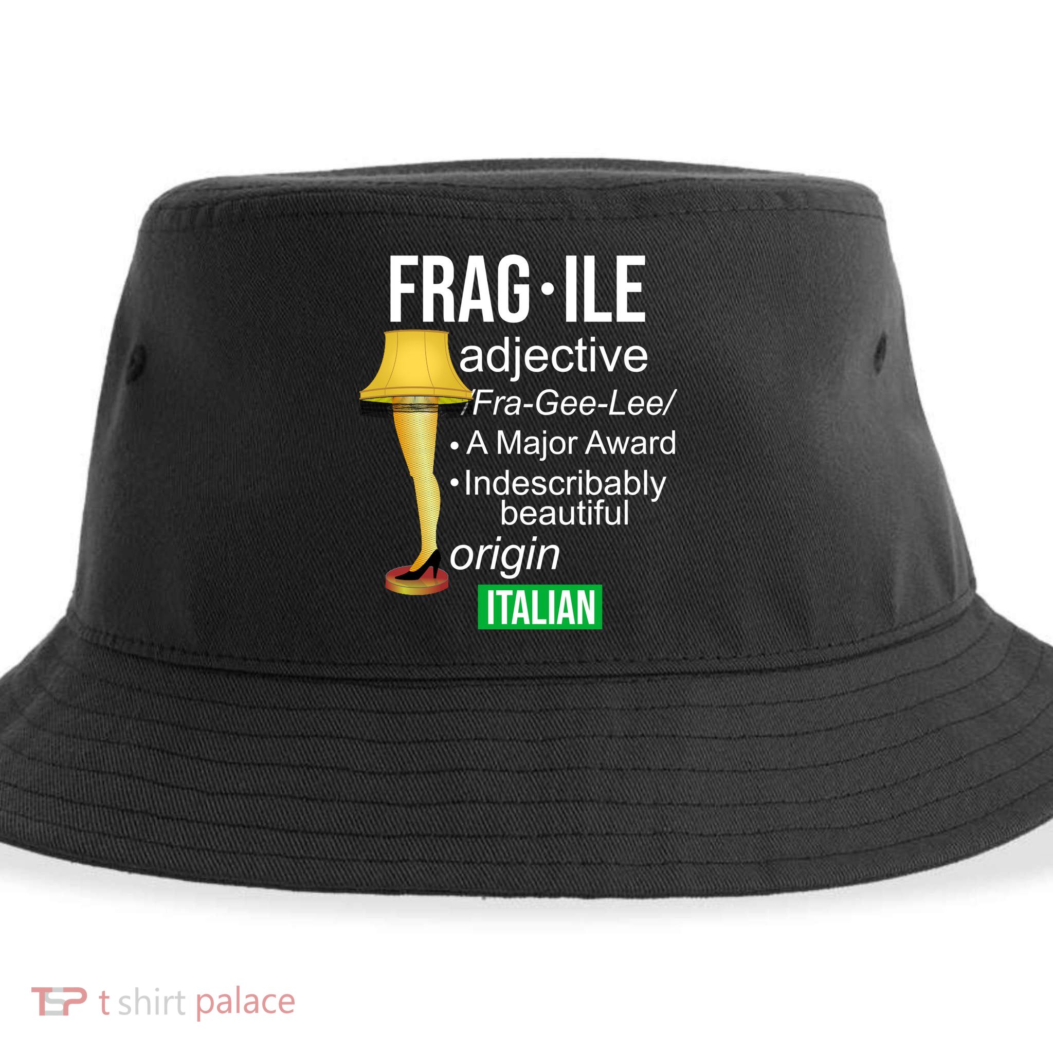 Fragile Adjective Origin Italian A Major Award Sustainable Bucket Hat