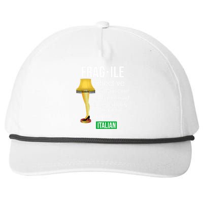 Fragile Adjective Origin Italian A Major Award Snapback Five-Panel Rope Hat