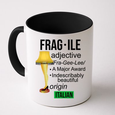 Fragile Adjective Origin Italian A Major Award Mug