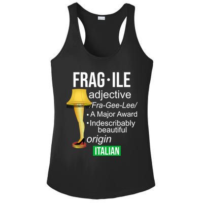 Fragile Adjective Origin Italian A Major Award Ladies PosiCharge Competitor Racerback Tank