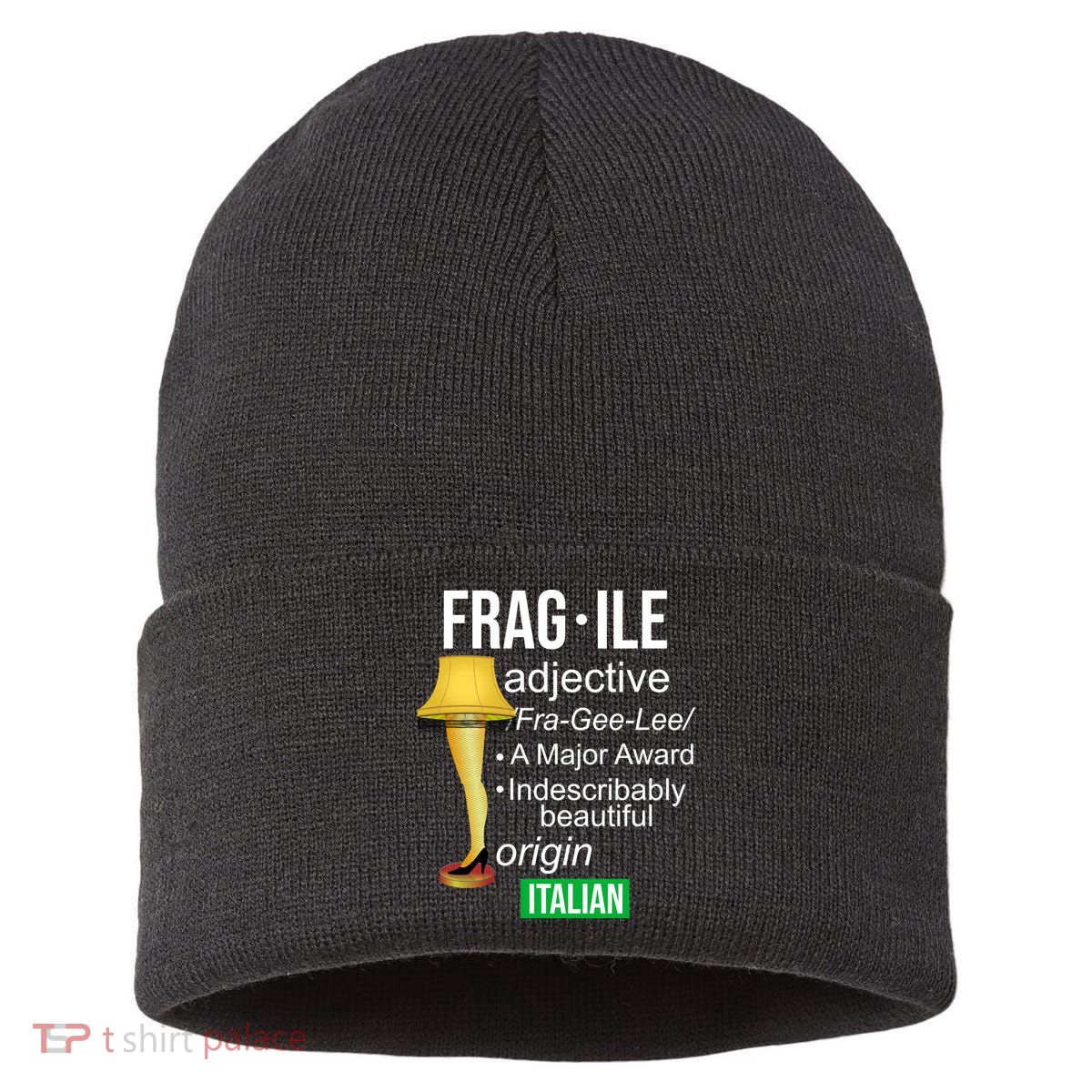 Fragile Adjective Origin Italian A Major Award Sustainable Knit Beanie