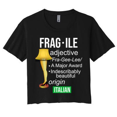 Fragile Adjective Origin Italian A Major Award Crop Top