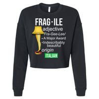 Fragile Adjective Origin Italian A Major Award Cropped Pullover Crew