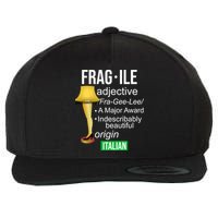 Fragile Adjective Origin Italian A Major Award Wool Snapback Cap