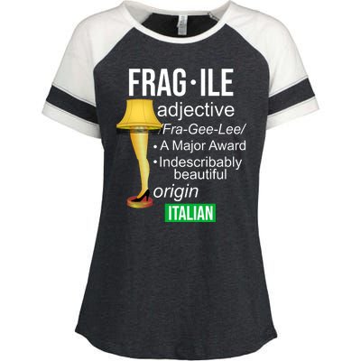 Fragile Adjective Origin Italian A Major Award Enza Ladies Jersey Colorblock Tee