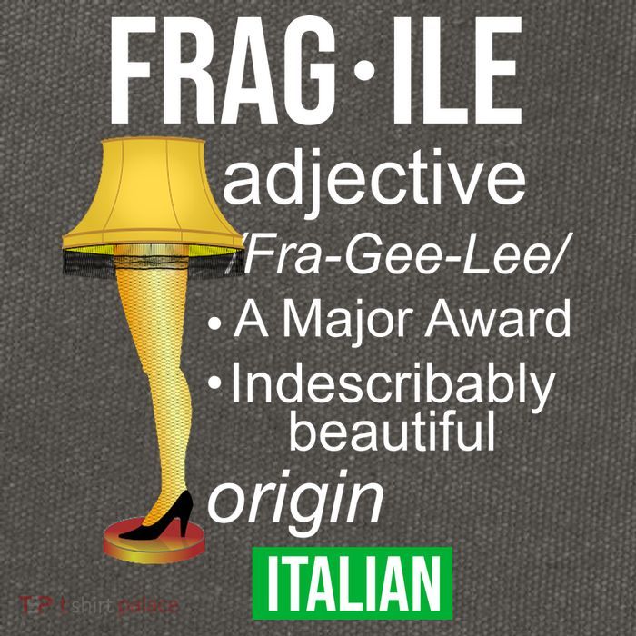 Fragile Adjective Origin Italian A Major Award Cotton Canvas Backpack