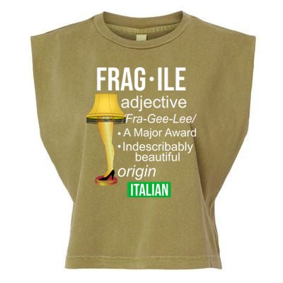 Fragile Adjective Origin Italian A Major Award Garment-Dyed Women's Muscle Tee