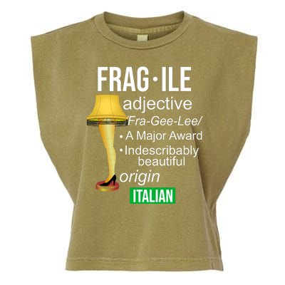 Fragile Adjective Origin Italian A Major Award Garment-Dyed Women's Muscle Tee