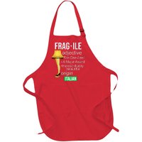 Fragile Adjective Origin Italian A Major Award Full-Length Apron With Pockets