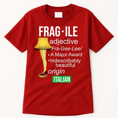 Fragile Adjective Origin Italian A Major Award Tall T-Shirt