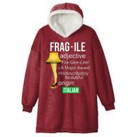 Fragile Adjective Origin Italian A Major Award Hooded Wearable Blanket