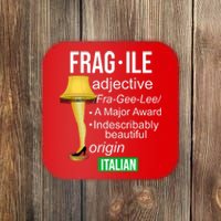 Fragile Adjective Origin Italian A Major Award Coaster