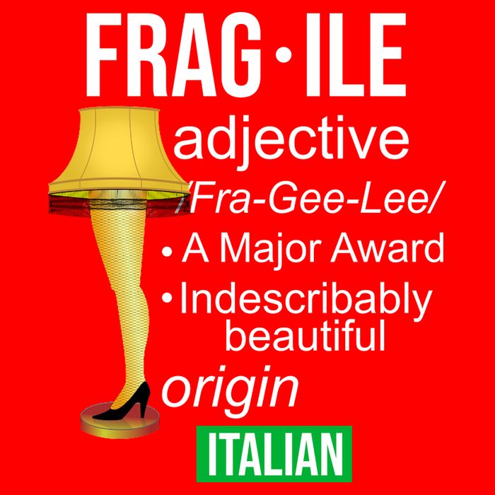 Fragile Adjective Origin Italian A Major Award Flatbill Hat