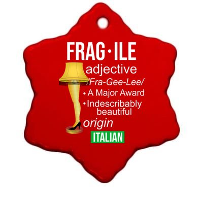 Fragile Adjective Origin Italian A Major Award Ceramic Star Ornament