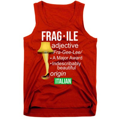 Fragile Adjective Origin Italian A Major Award Tank Top