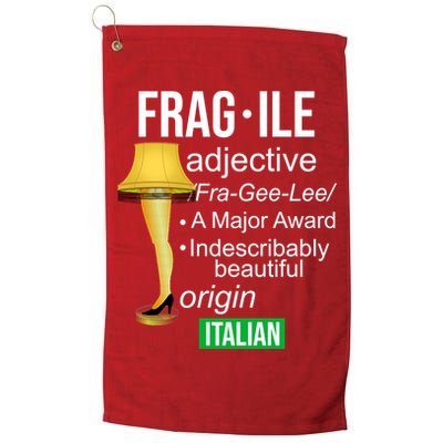 Fragile Adjective Origin Italian A Major Award Golf Towel